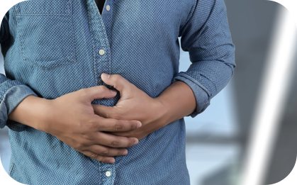 Person with mild ulcerative colitis symptoms Person with mild ulcerative colitis symptoms