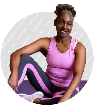 Woman with Crohn's exercising