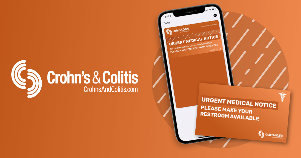 Restroom Access Card For Crohn’s Disease And UC