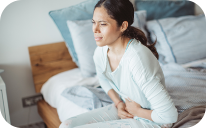Person with severe ulcerative colitis symptoms
